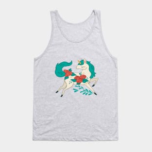 Unicorn Flowers Tank Top